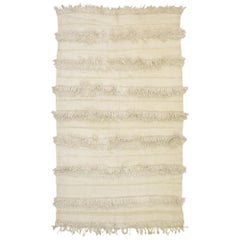 Vintage Moroccan Wedding Blanket, Berber Handira Tamizart
