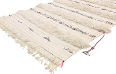 Vintage Moroccan Wedding Blanket, Berber Handira with Original Cape Ties