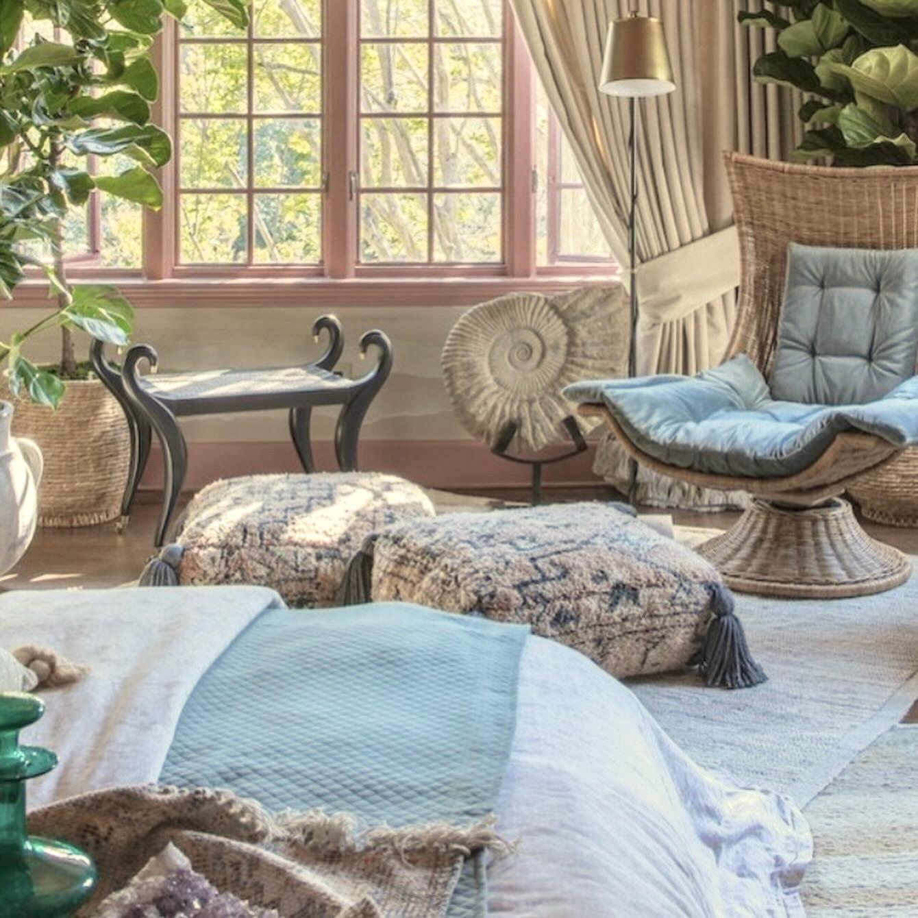 Cuscino da terra Pouf marocchino vintage in lana in vendita 2
