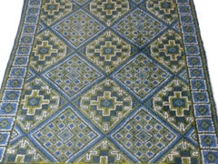 Vintage Moroccan Wool Rug 107" x 70" Vintage Hand Knotted Quality Great Colors