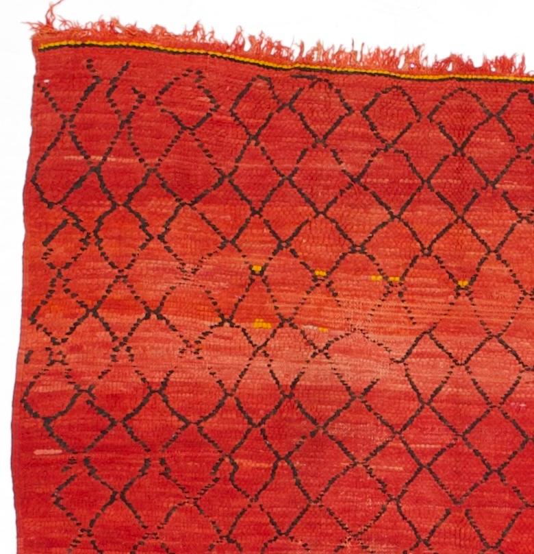 Vintage Marokkanische Wolle Teppich 5'8 x 6'11 (20. Jahrhundert) im Angebot