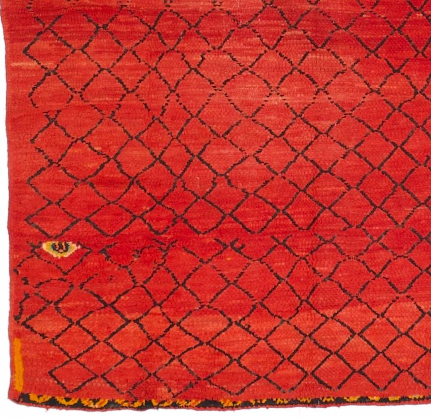 Vintage Marokkanische Wolle Teppich 5'8 x 6'11 im Angebot 1