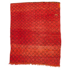 Alfombra marroquí vintage de lana 5'8" x 6'11