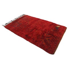 Vintage Moroccan Zayane rug - Red - 5.7x9.4feet / 174x289cm