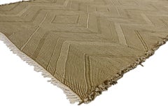 Vintage Moroccan Zemmour Berber Kilim Area Rug with Modern Tribal Style