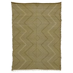 Vintage Moroccan Zemmour Berber Kilim Area Rug with Modern Tribal Style