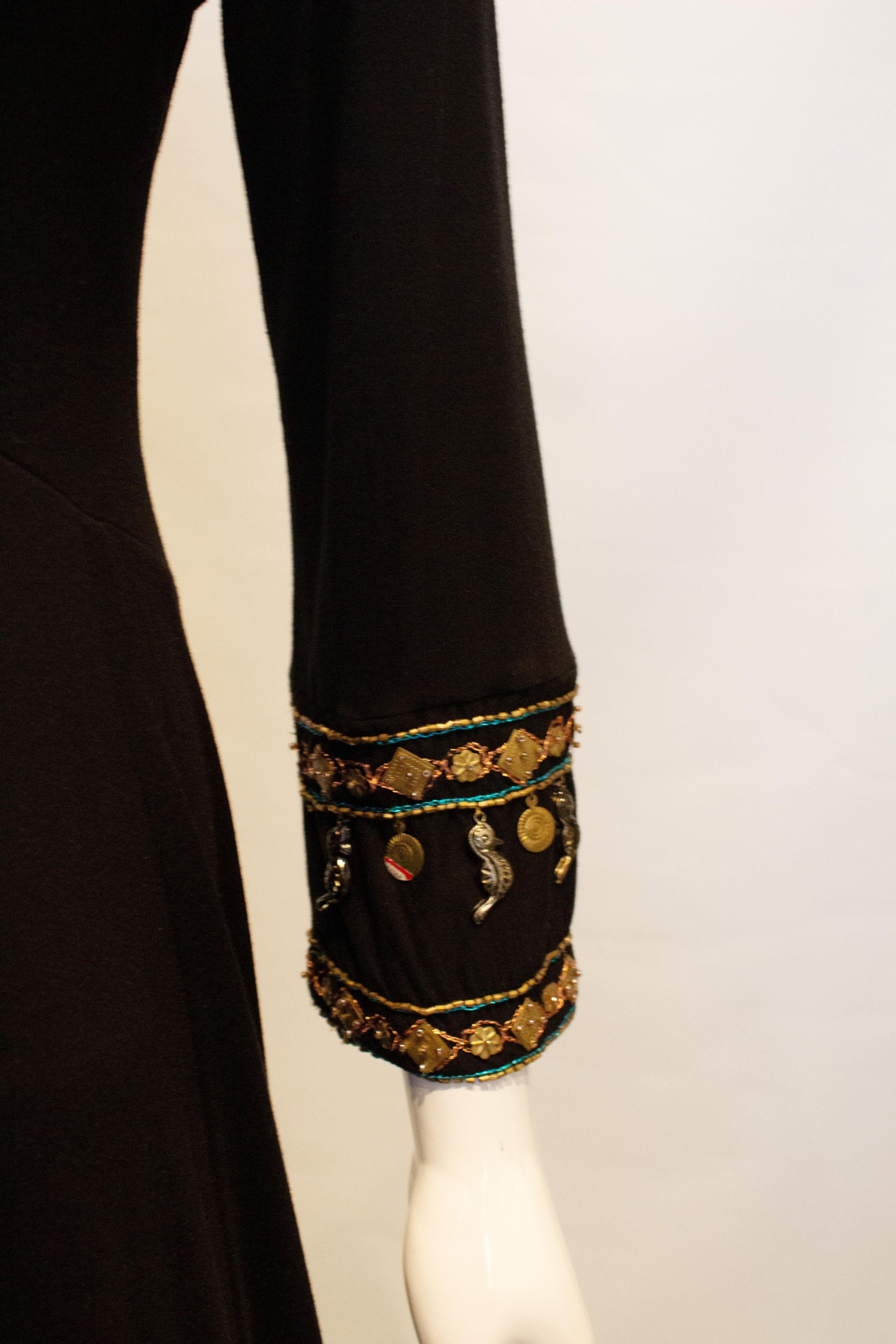 Black Vintage Morosa Dress For Sale