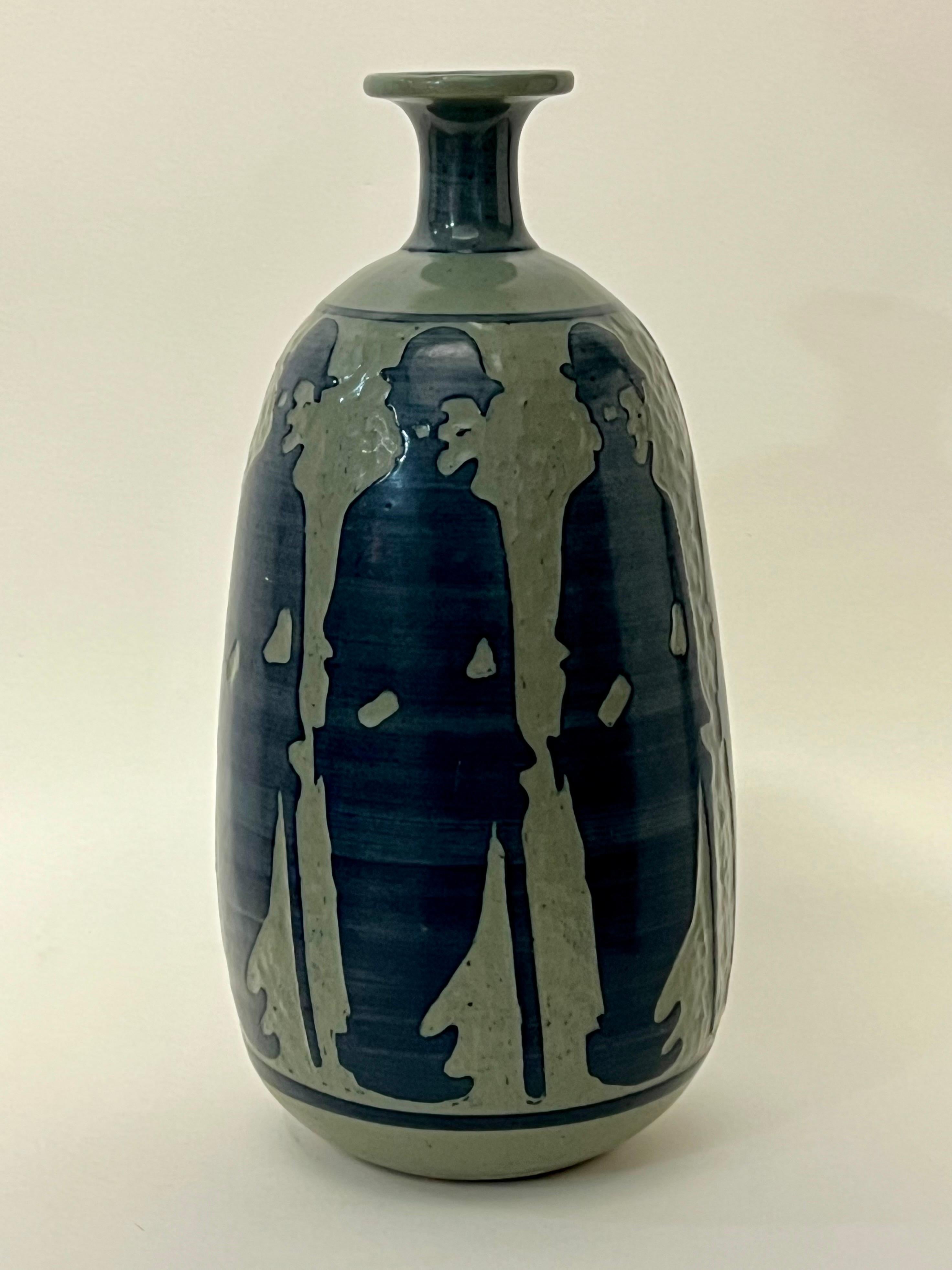 Vintage Morris Cotter Massive Charlie Chaplain Vase, circa 1970s, California 1
