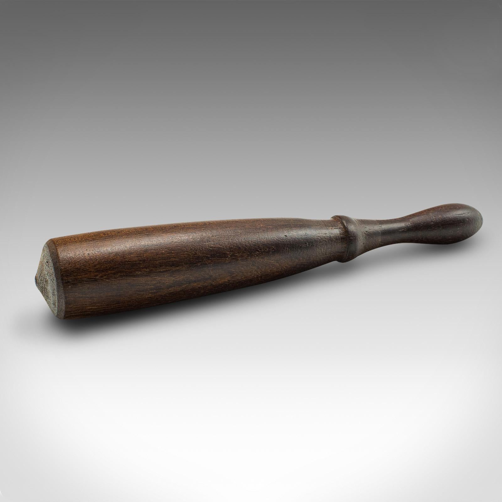 Vintage Mortar And Pestle, English, Turned Walnut, Apothecary, Kitchen, C.1970 For Sale 5