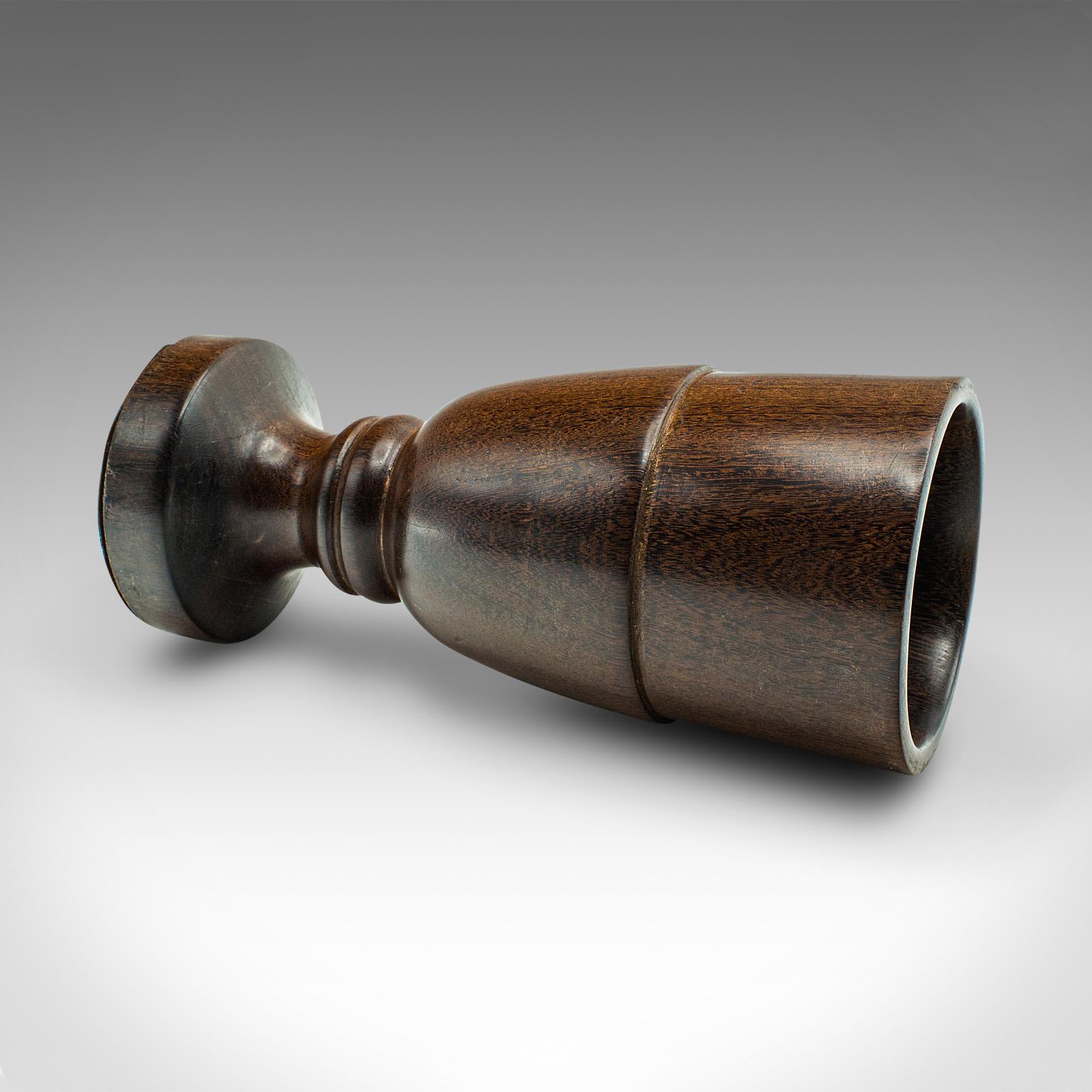 Vintage Mortar And Pestle, English, Turned Walnut, Apothecary, Kitchen, C.1970 For Sale 1