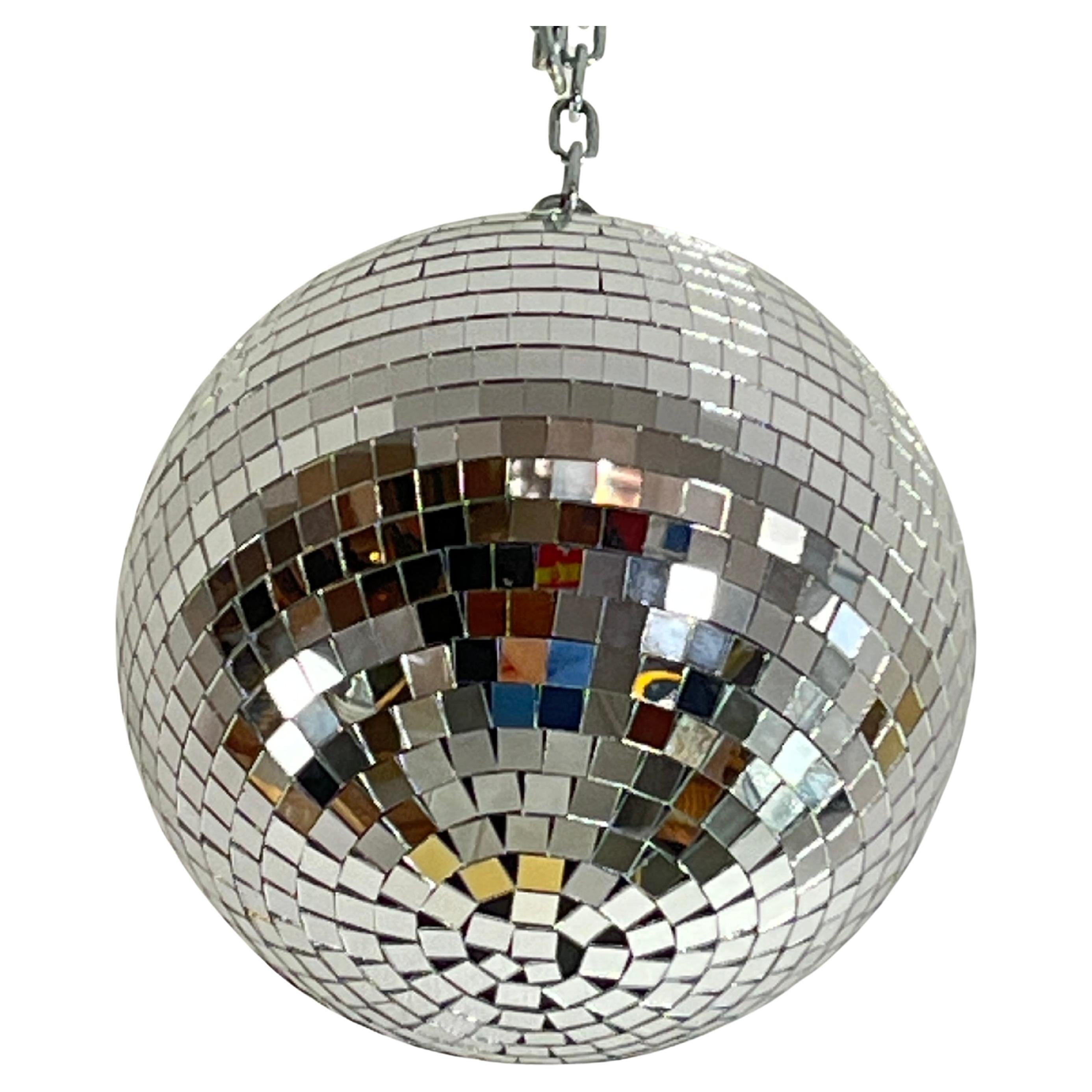 Disco-Kugel aus Mosaikglas mit Rotor, 1980er Jahre, cm 20