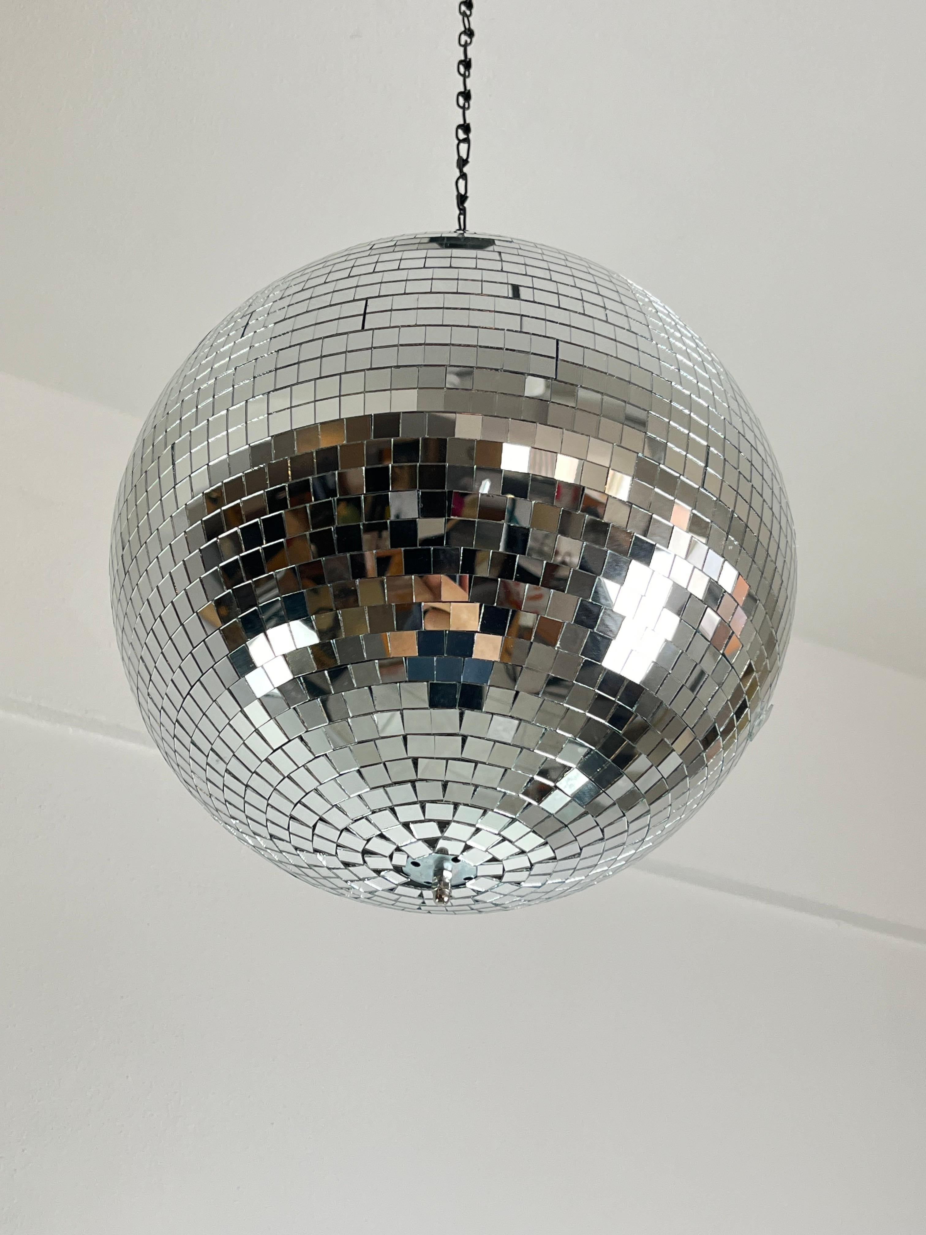 Disco-Kugel aus Mosaikglas mit Rotor, 1980er Jahre, Vintage (Italienisch) im Angebot