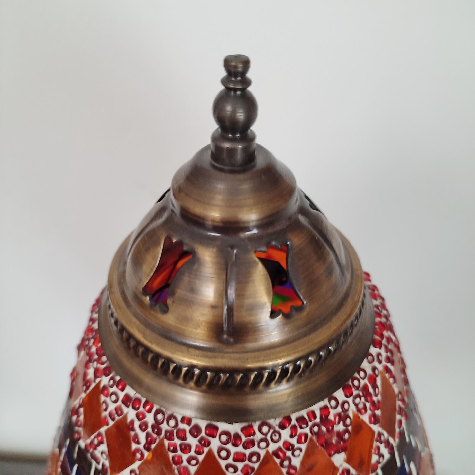 Vintage Mosaic Morocco Table Lamp For Sale 3