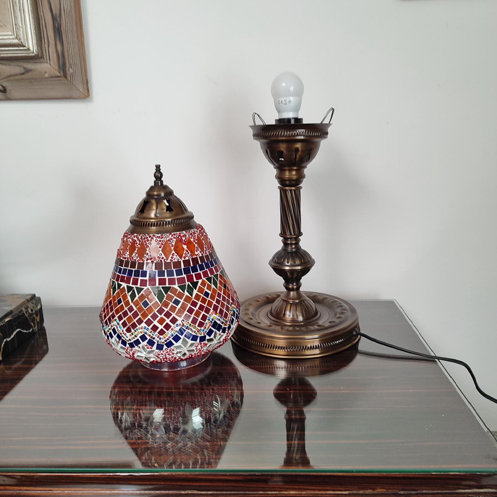Vintage Mosaic Morocco Table Lamp For Sale 5