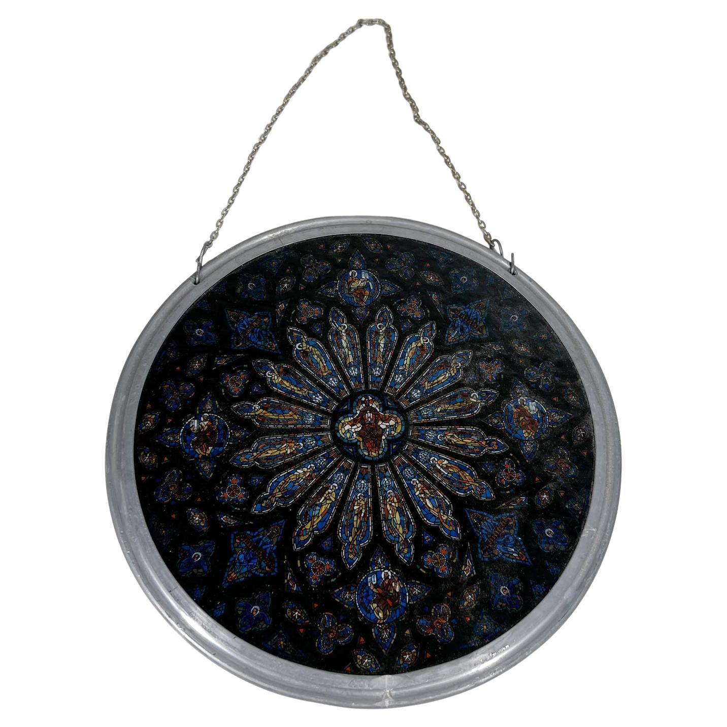 Hunde Gedenk Sonnenfänger Aus Acryl - 20x20cm, Buntglas-Optik, Fensterdeko Für Hunde-Liebhaber