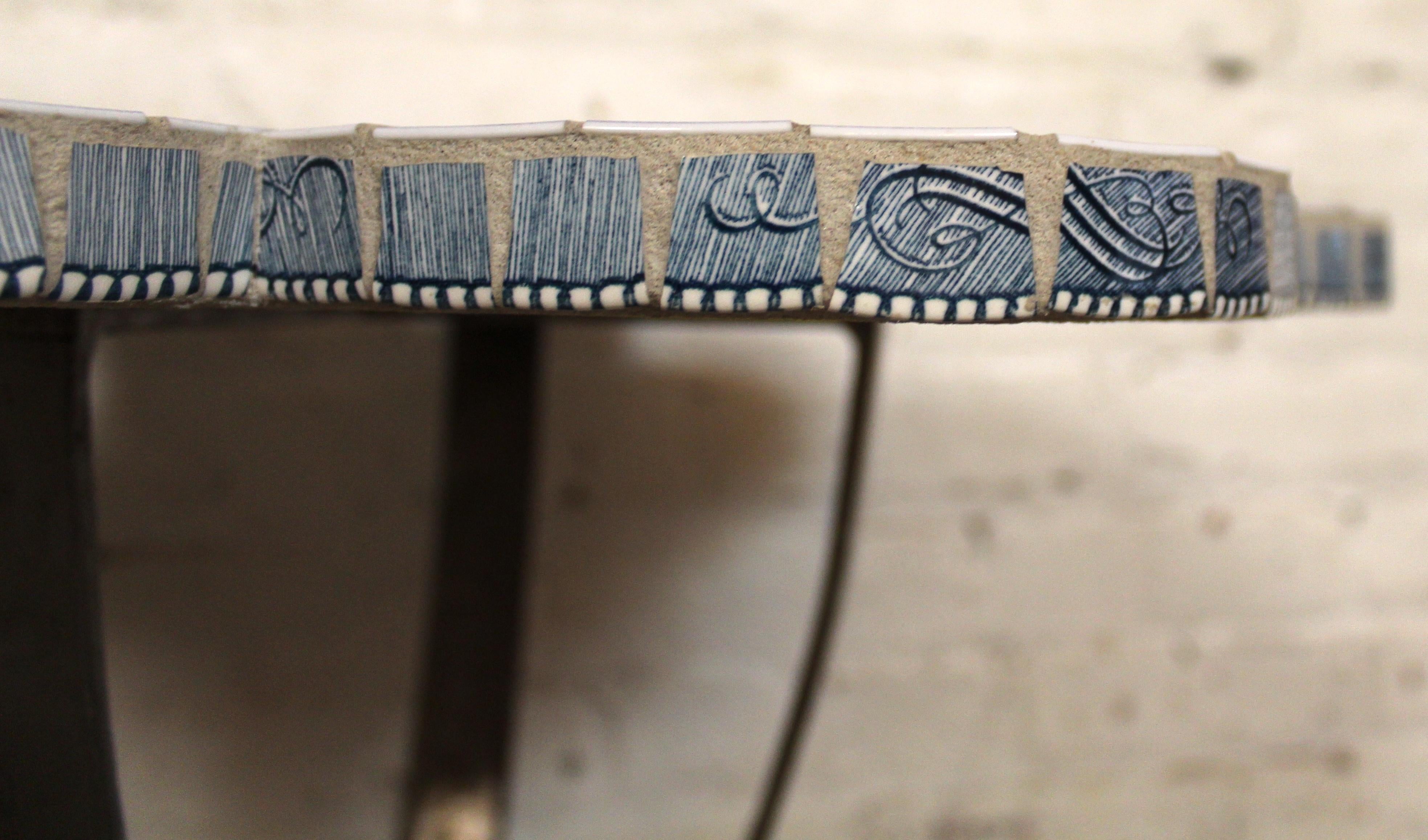 Unknown Vintage Mosaic Tile Table For Sale
