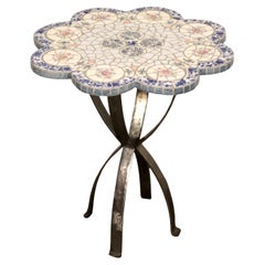 Vintage Mosaic Tile Table