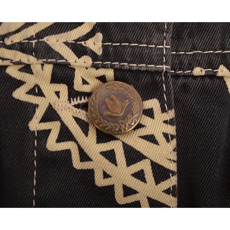 Vintage Moschino 1990's Black Bandana Print Cropped Short Sleeve Jacket For Sale 2