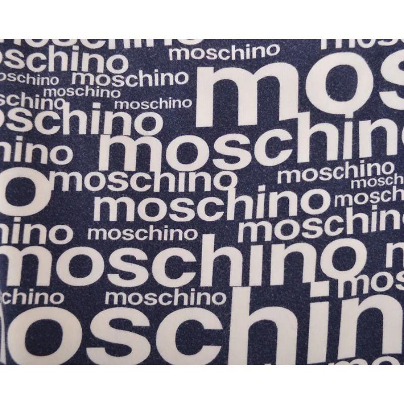 Vintage Moschino 1990's 'Off Key' Print High waisted Logo-mania Mini Skirt In Good Condition For Sale In Sheffield, GB