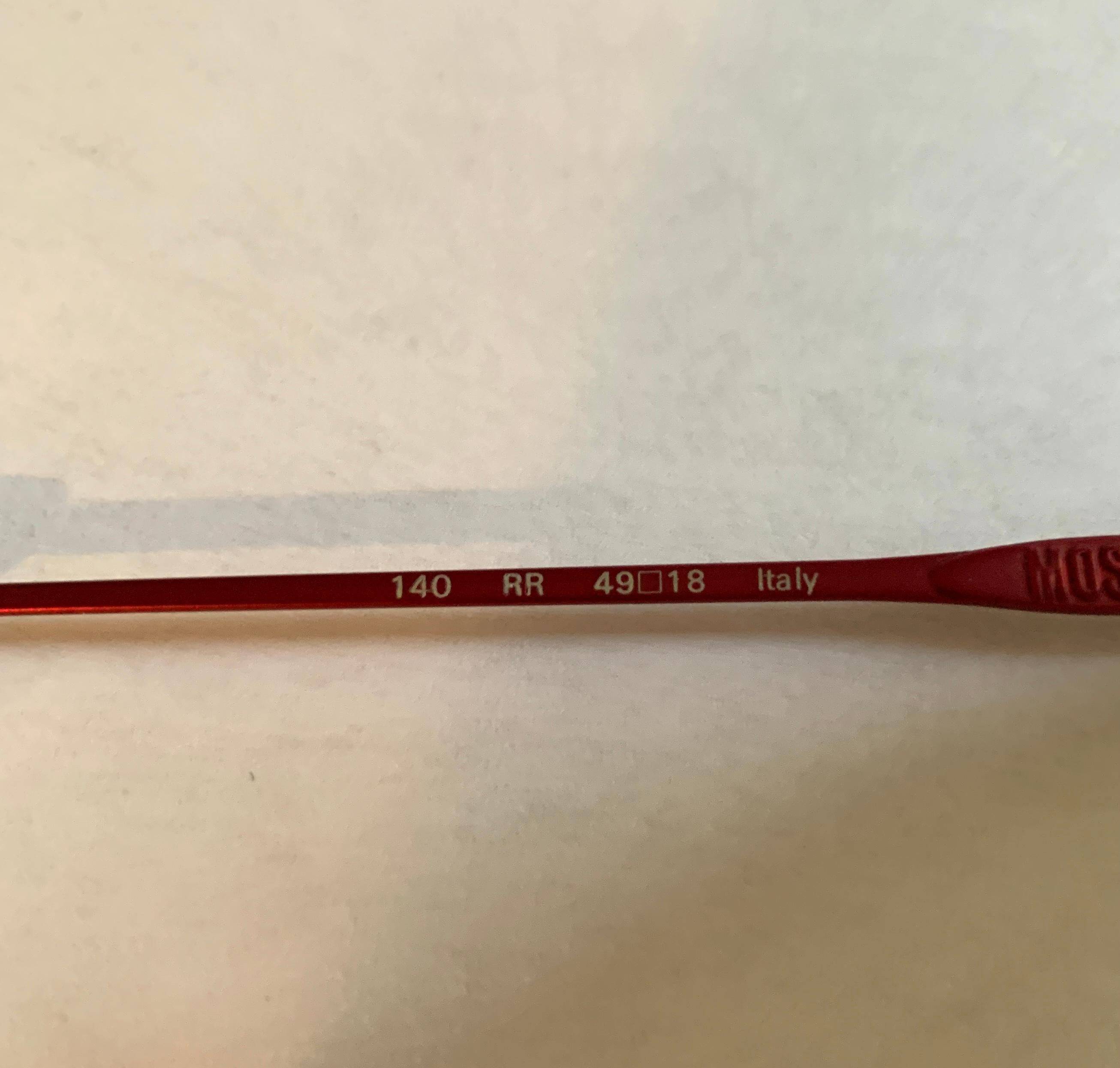 Vintage Moschino 1990er Jahre Rote Sonnenbrille aus Metall und Strass von Persol im Angebot 4