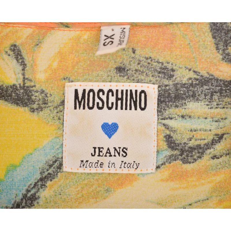 Chemise à manches courtes vintage Moschino « Anti-Bullfighting » Bon état - En vente à Sheffield, GB
