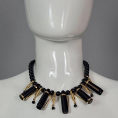 Vintage MOSCHINO Ballpoint Pen Charm Novelty Necklace