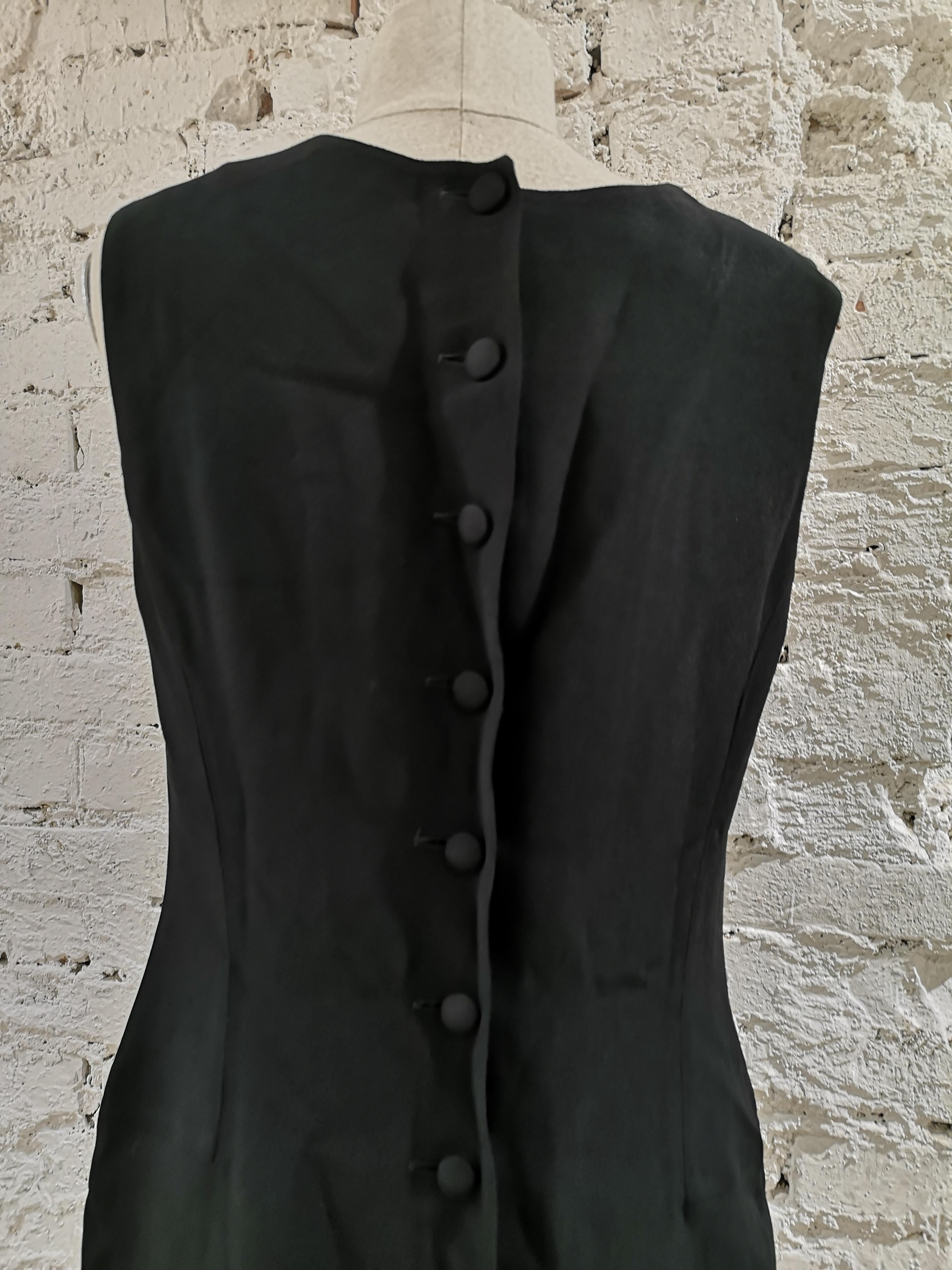 Women's Vintage Moschino black cotton dress For Sale