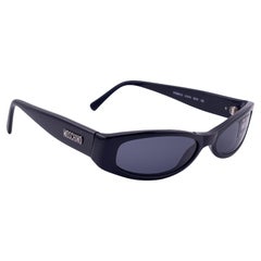 Vintage Moschino Black Sleek Occhiali da sole con montatura Mask M3602 Anni
90 Made in Italy