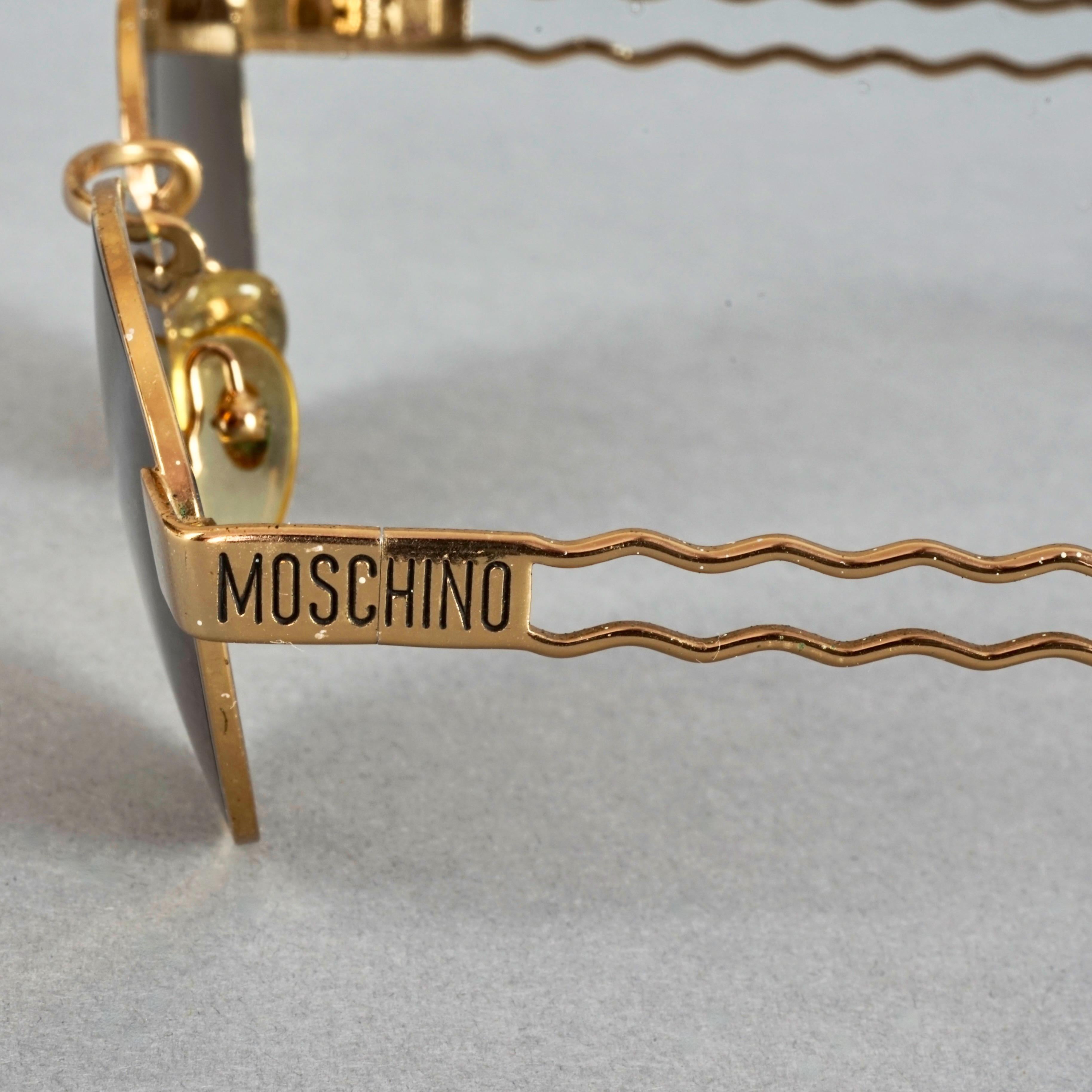 Vintage MOSCHINO Bobby Hair Pin Novelty Sunglasses For Sale 6