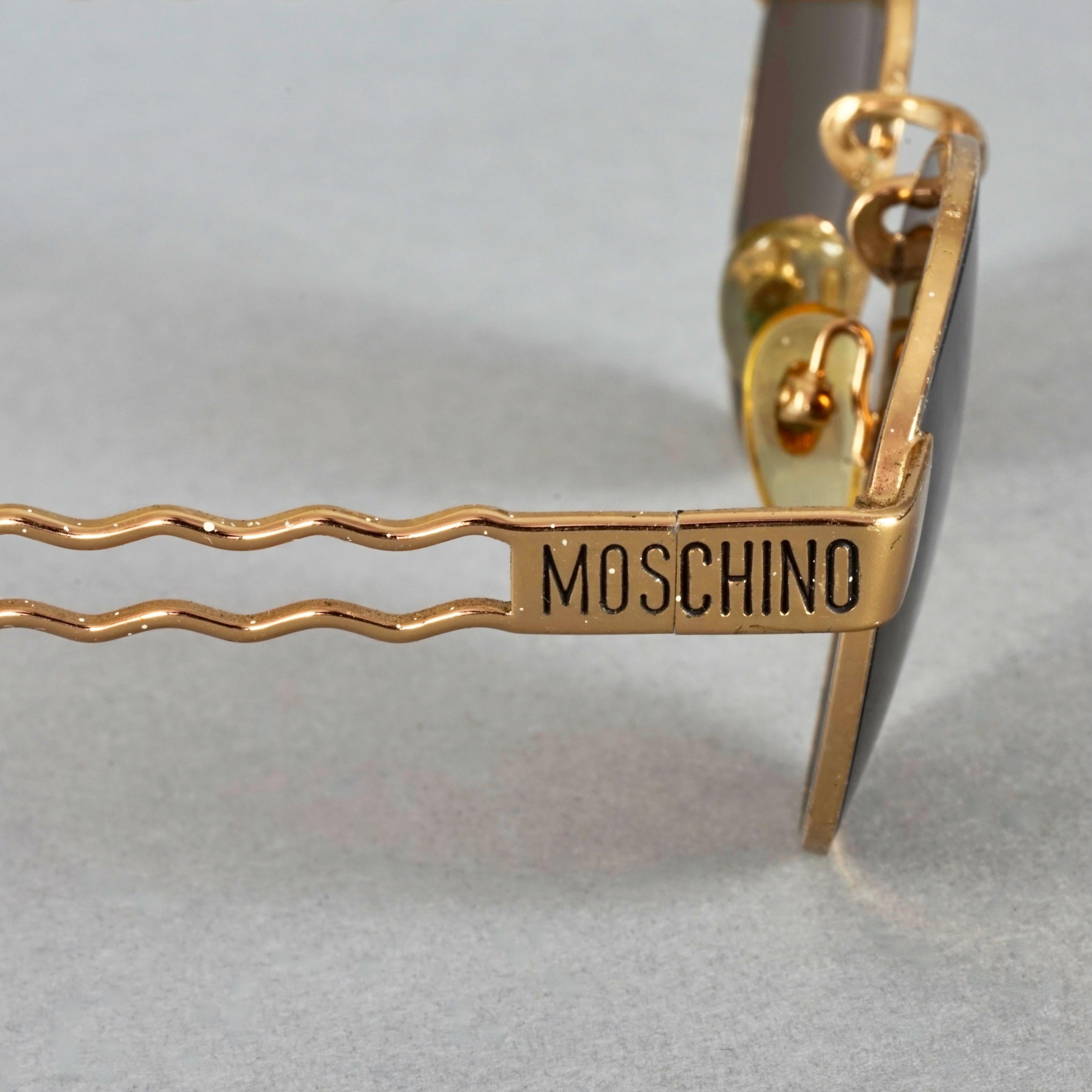 Vintage MOSCHINO Bobby Hair Pin Novelty Sunglasses For Sale 7