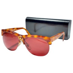 Vintage Moschino By Persol Vintage Tortoise Peace Sunglasses, 1990