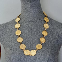 Vintage MOSCHINO CHEAP and CHIC Coin Novelty Necklace