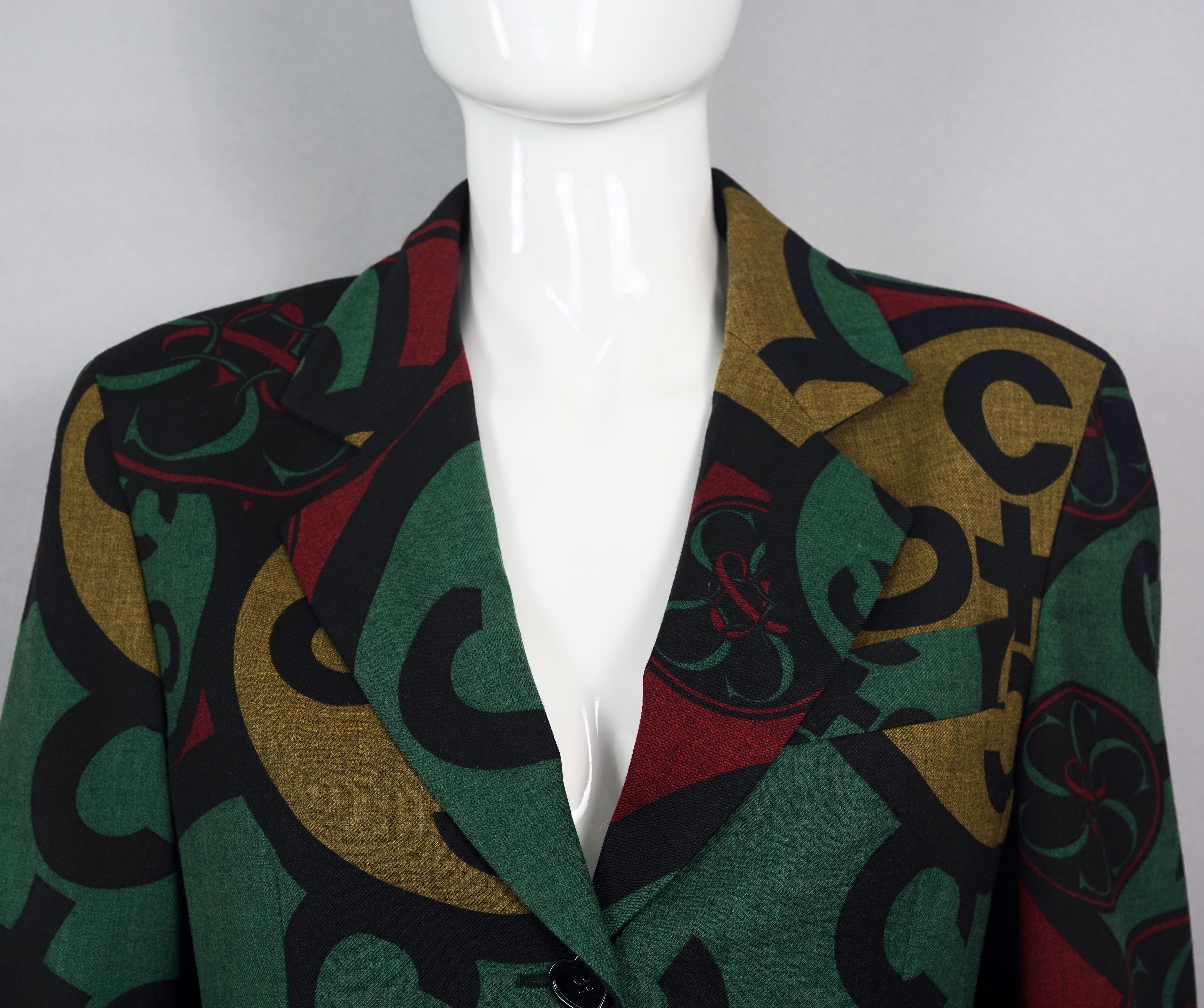 Vintage MOSCHINO CHEAP and CHIC Graphic Print Jacket In Excellent Condition For Sale In Kingersheim, Alsace