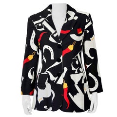 Veste Chili vintage MOSCHINO CHEAP and CHIC Lucky 13 en fer à cheval