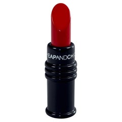 Vintage MOSCHINO Cheap and Chic Red Lipstick Novelty Brooch