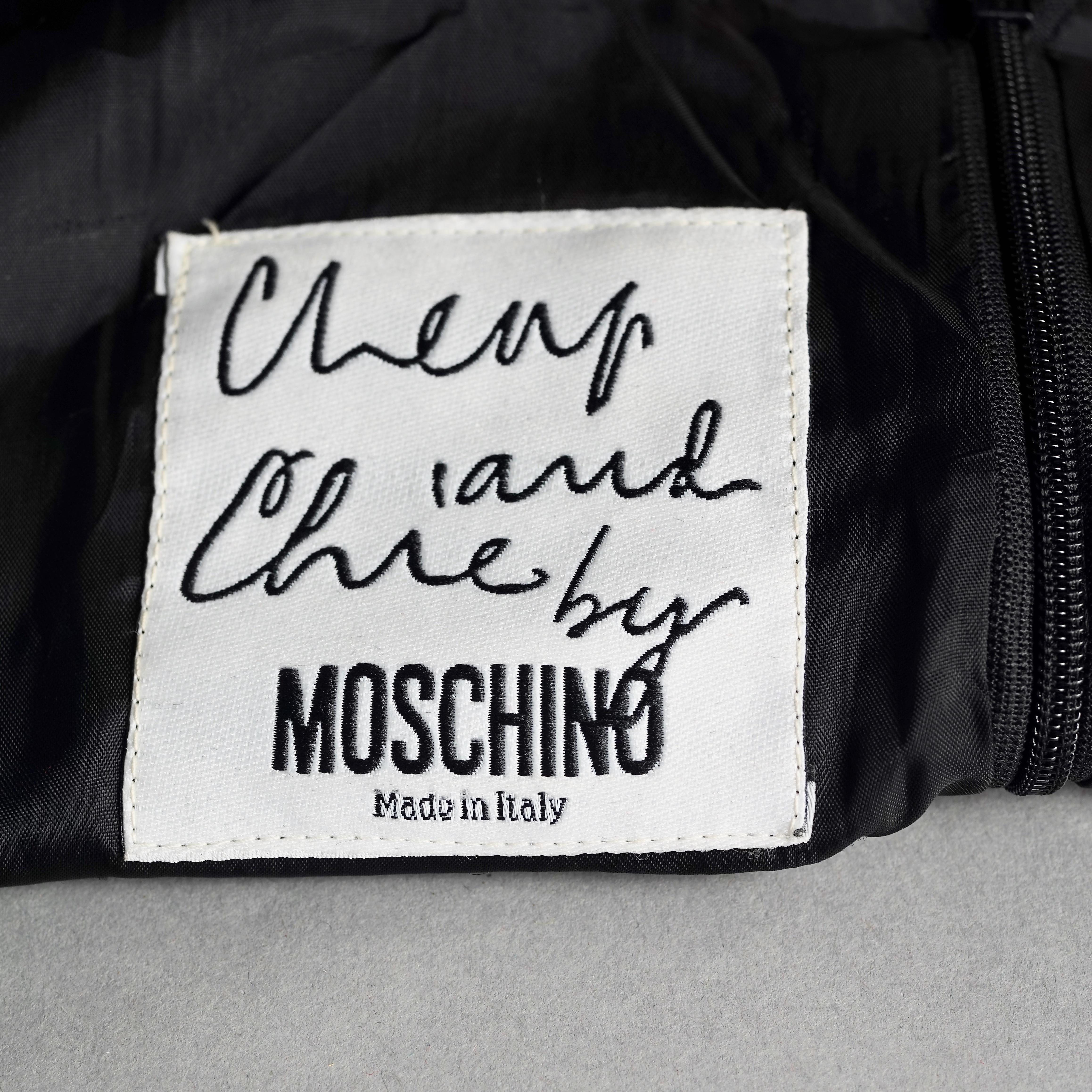 MOSCHINO CHEAP und CHIC „Take A Bow“ Schleifeneinsatz Kleid 3