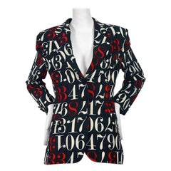 Vintage MOSCHINO Cheap & Chic Coloured Number Blazer Jacket