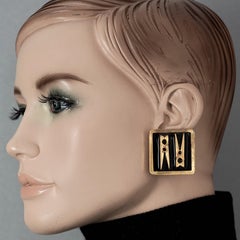 Vintage MOSCHINO Clothes Peg Novelty Earrings