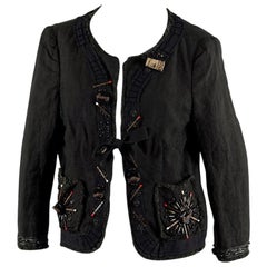 Vintage MOSCHINO Cocktail Party Cork Linen Jacket