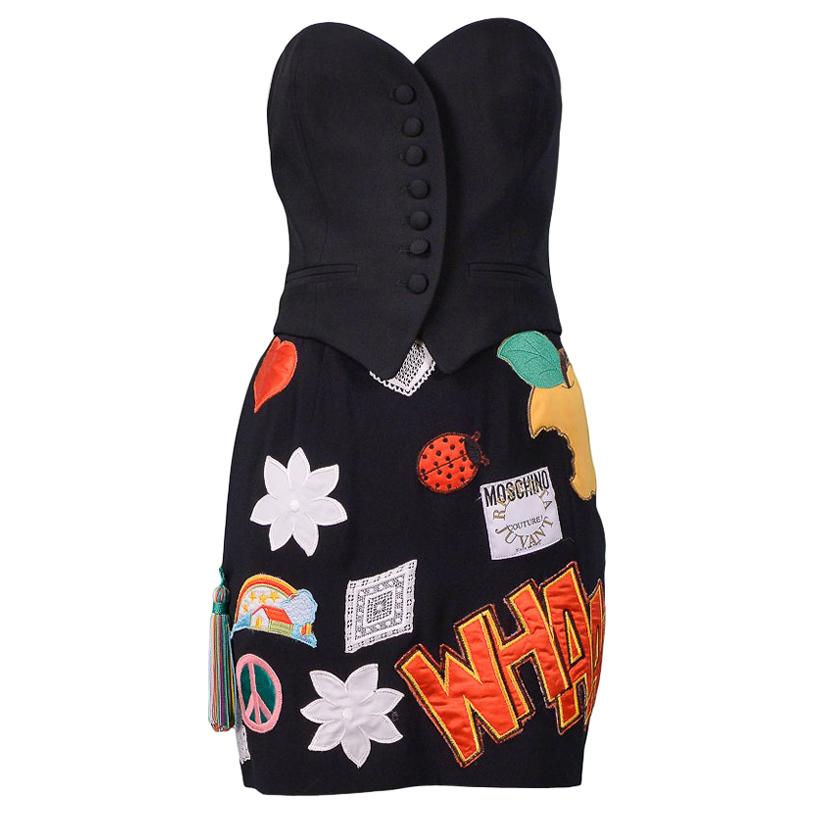Vintage Moschino Couture 1993/94 Bustier & Skirt Ensemble