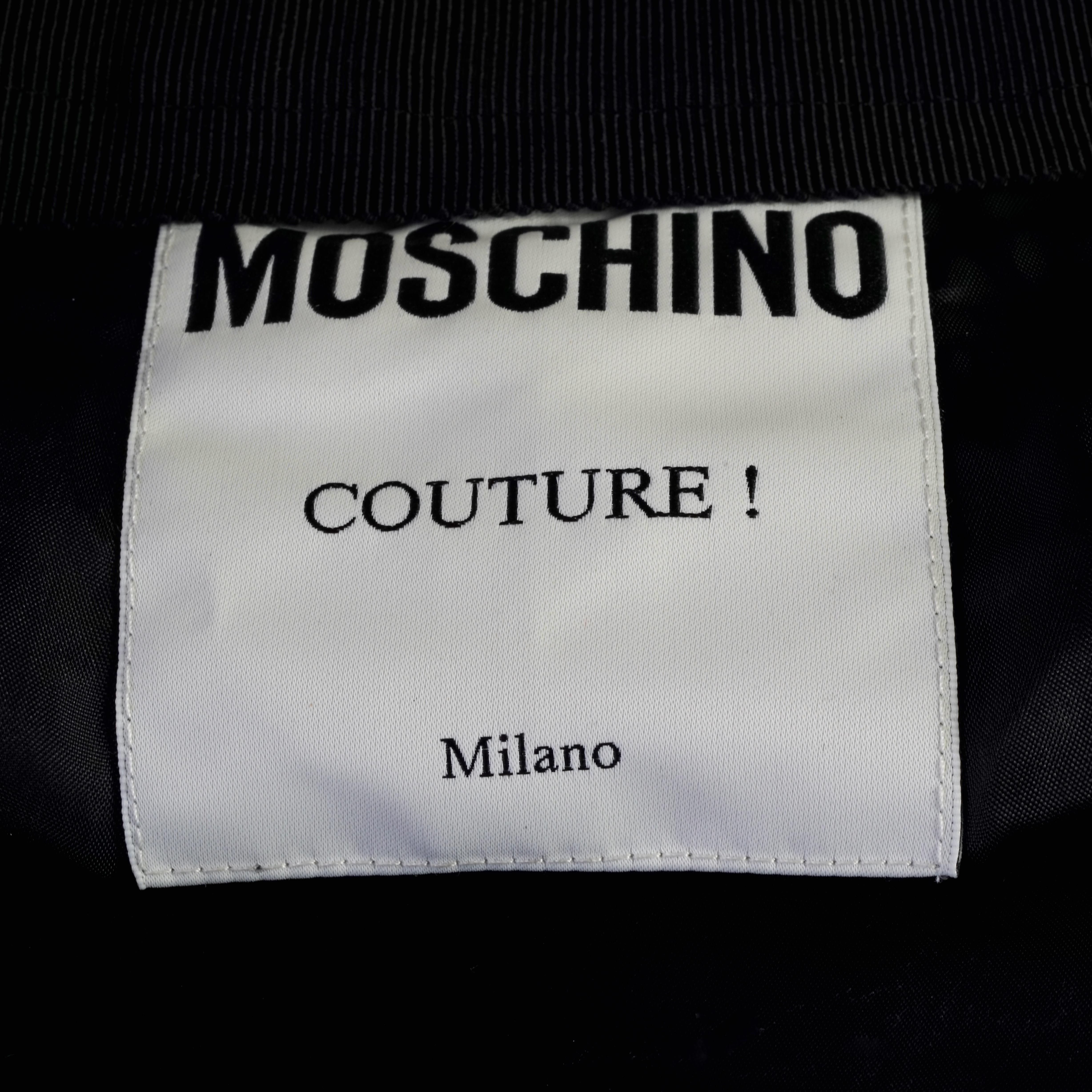 Gonna vintage con fiori 3D di MOSCHINO COUTURE in vendita 4