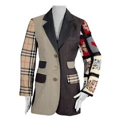 Vintage MOSCHINO COUTURE Patchwork Novelty Blazer Jacket