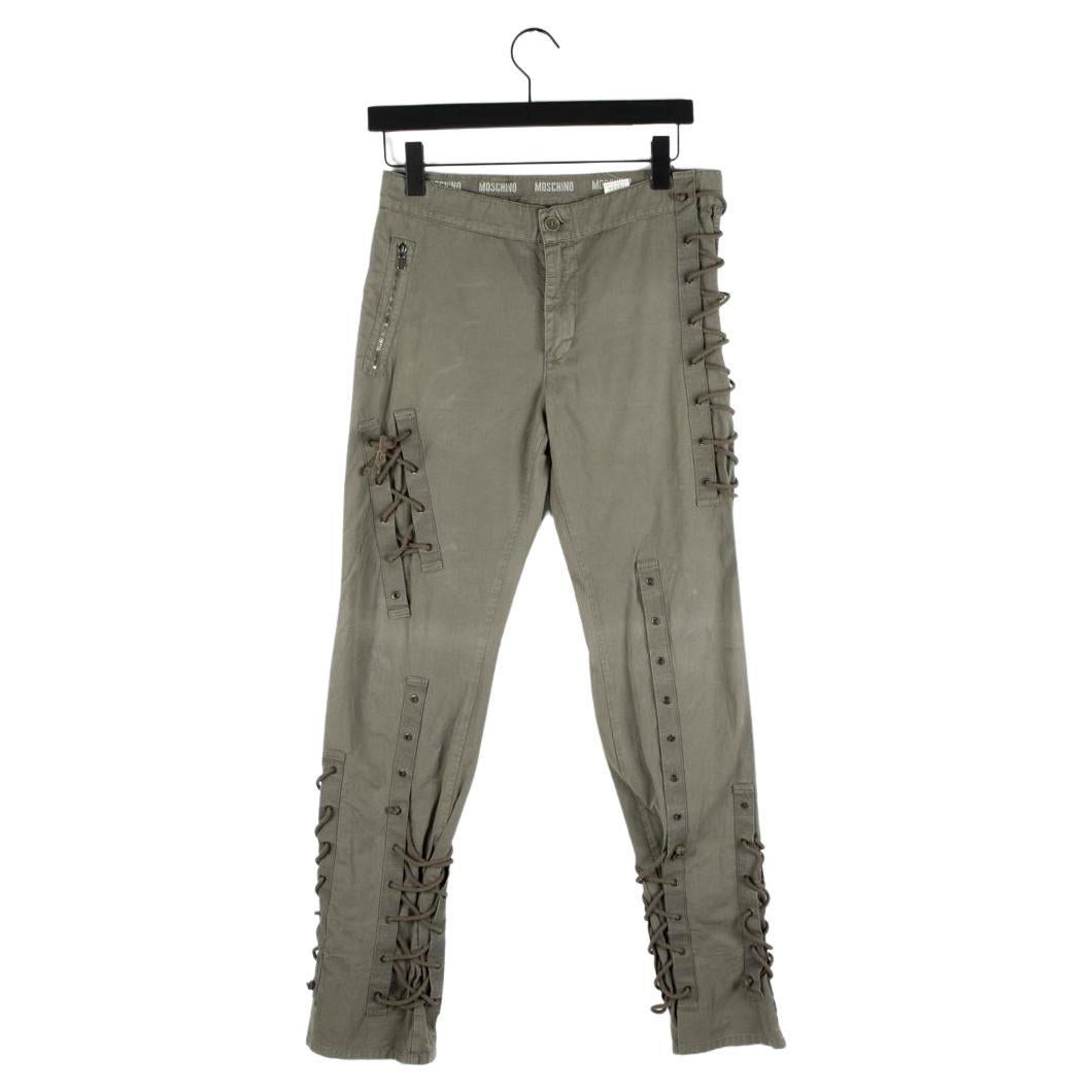 Vintage Moschino Drawstrings Details Men Laced Pants Size 48IT/32US For Sale