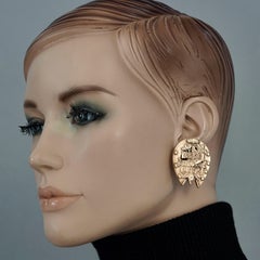 Vintage MOSCHINO Good Luck Horseshoe Earrings