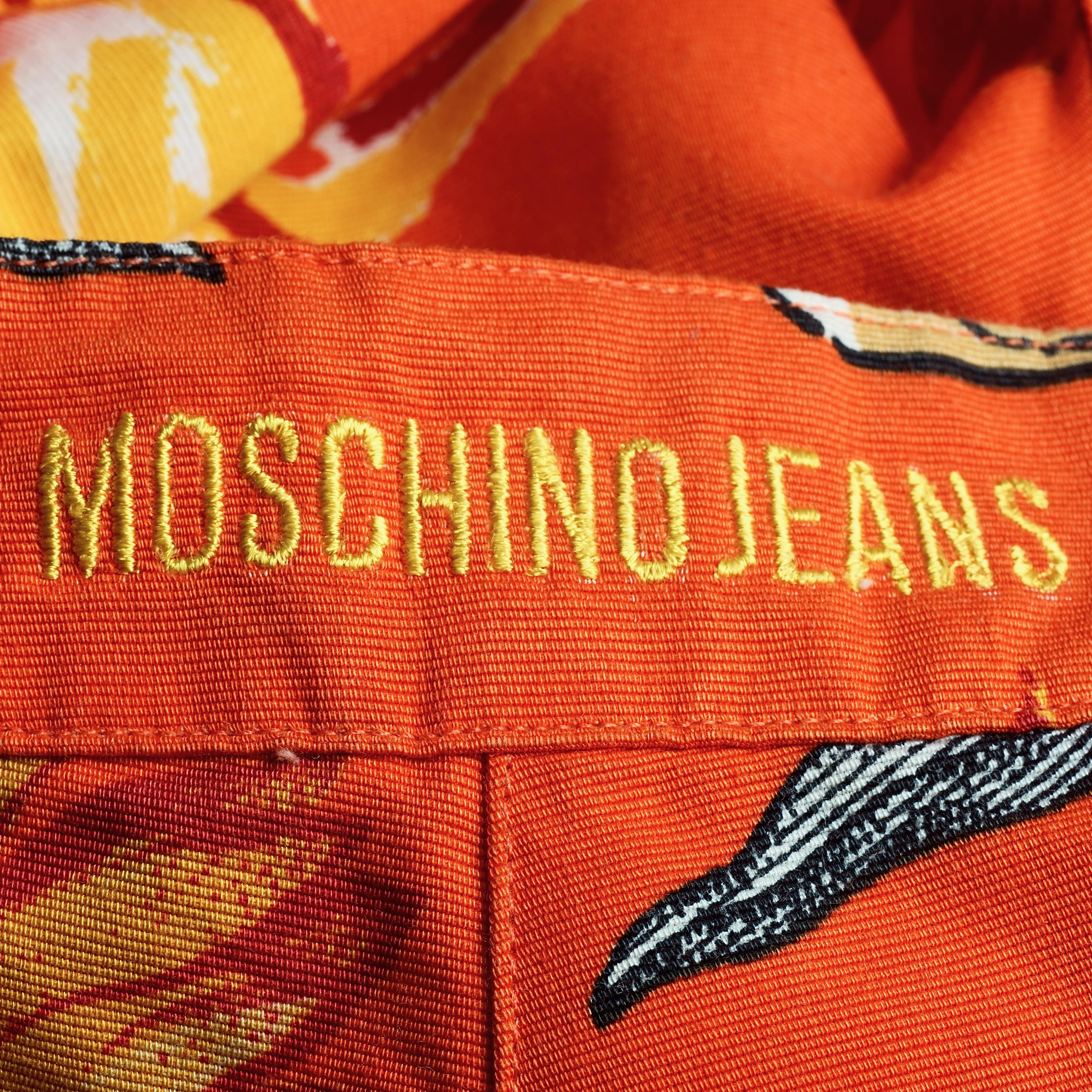 Women's Vintage MOSCHINO JEANS Summer Sun Fun Print Pants