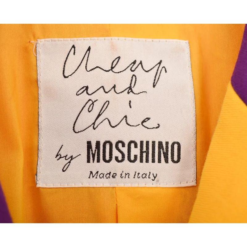 Women's Vintage Moschino 'Jigsaw Puzzle' Blazer Colourful Blazer Jacket For Sale