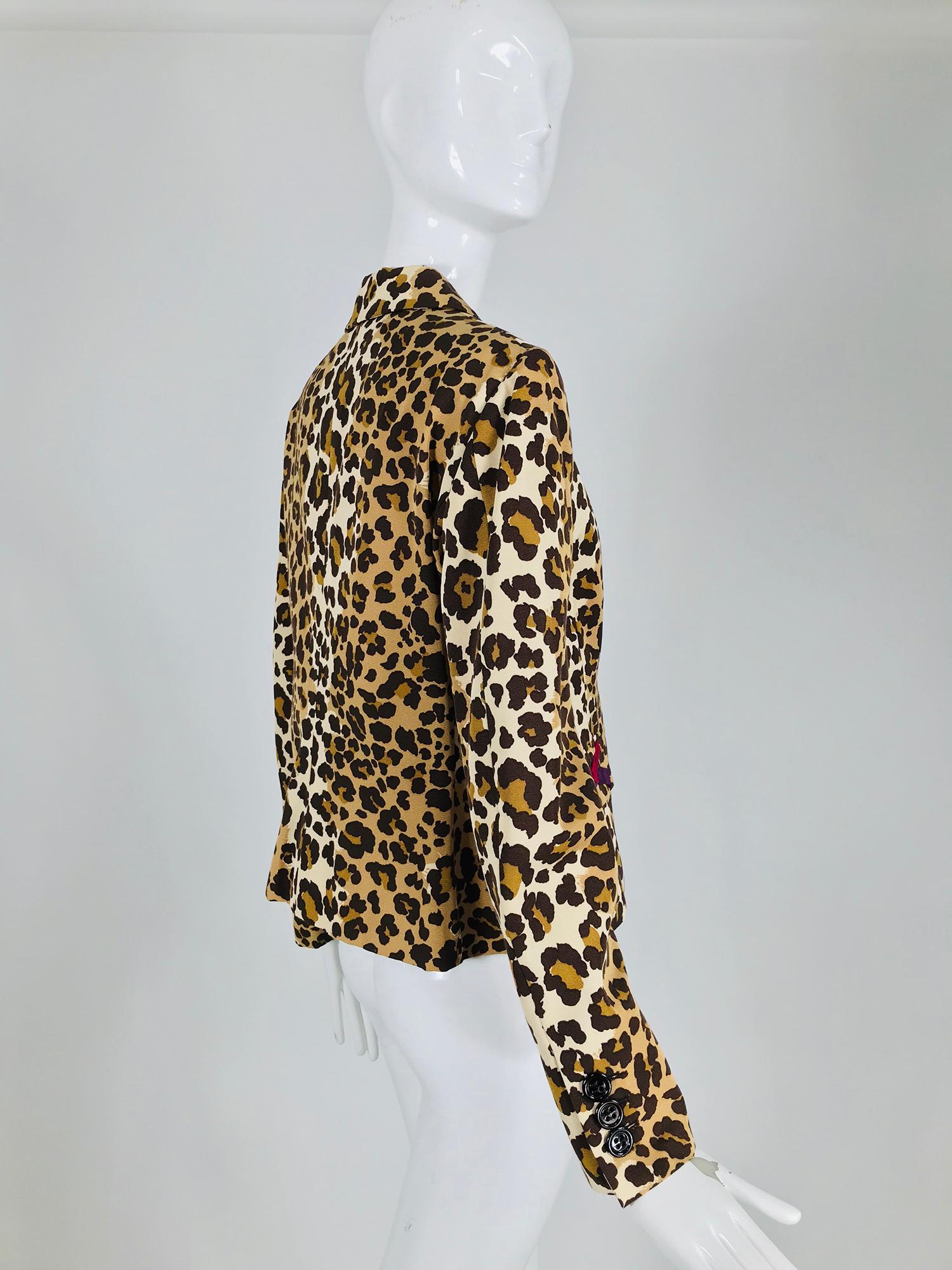 leopard print mens suit
