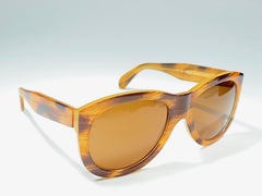Vintage Moschino M252 By Persol Blond Oversized Sunglasses, 1990