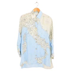 Camicia a maniche lunghe Moschino 'Map of Italy' vintage
