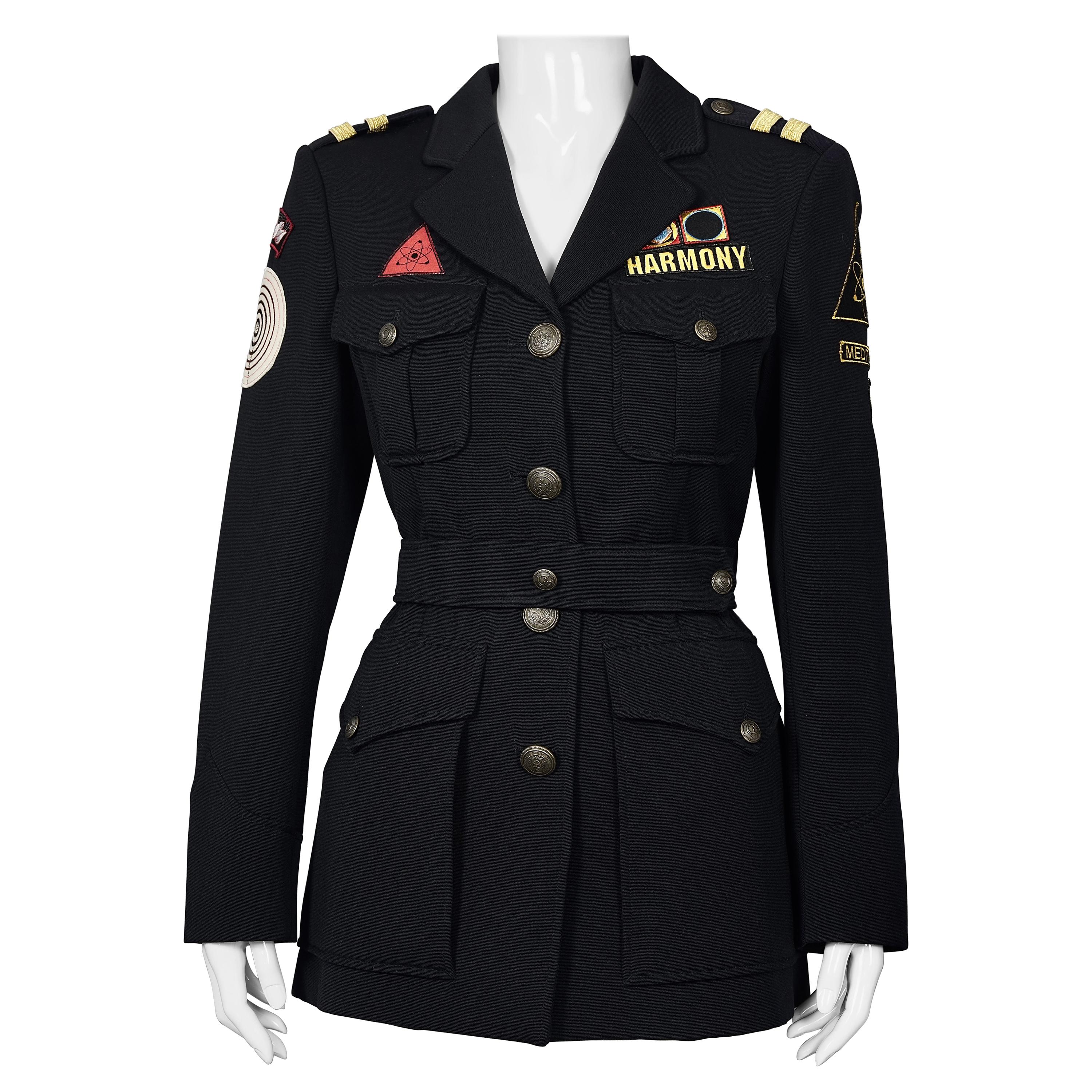 Vintage MOSCHINO Military Harmony Novelty Jacket